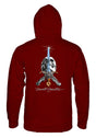 Skull & Sword garnet Vorderansicht