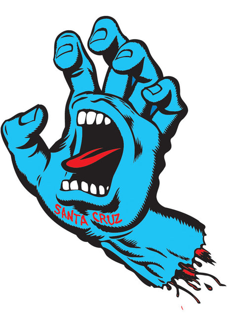 Screaming Hand 6 blue Vorderansicht