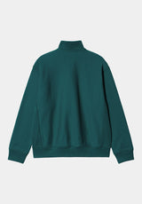 Half Zip American Script malachite Rueckenansicht