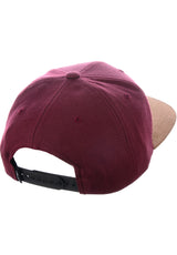 Suede 6-Panel maroon Closeup1