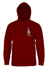Skull & Sword garnet Rueckenansicht