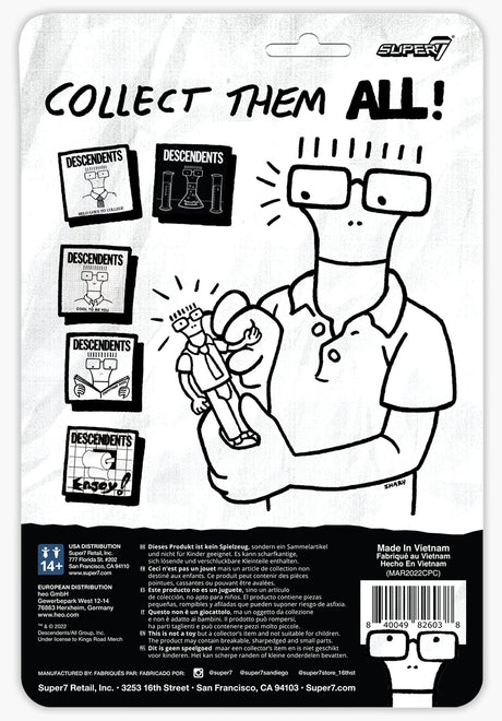 Descendents ReAction Figure Milo Hypercaffium Spaz multicolored Closeup1