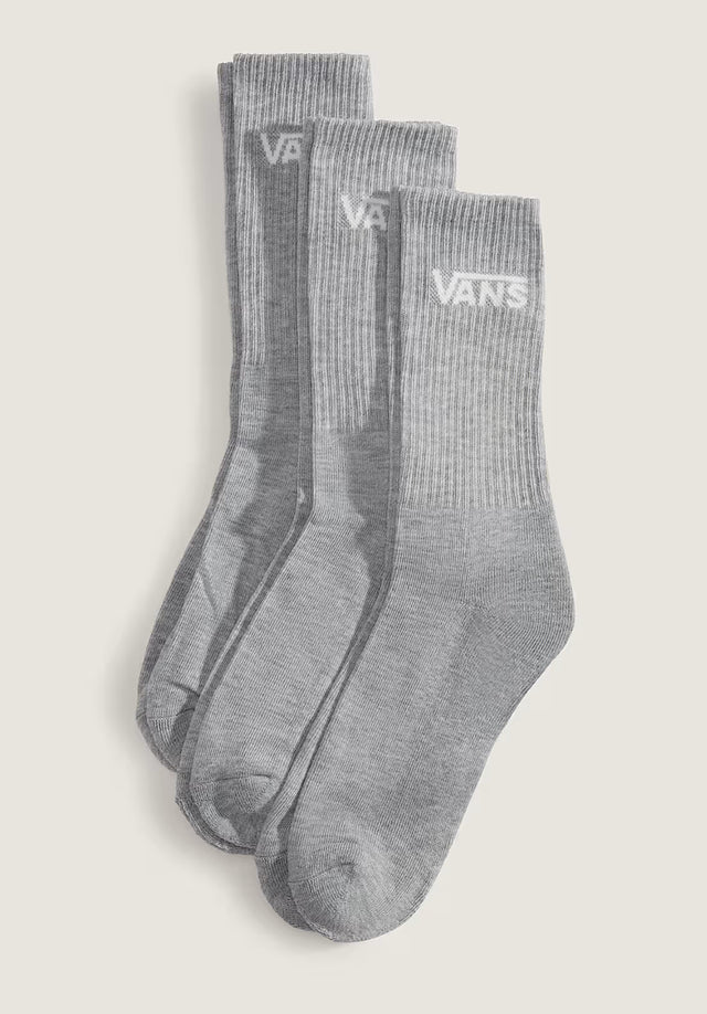 Classic Crew 3er-Pack heathergrey Vorderansicht