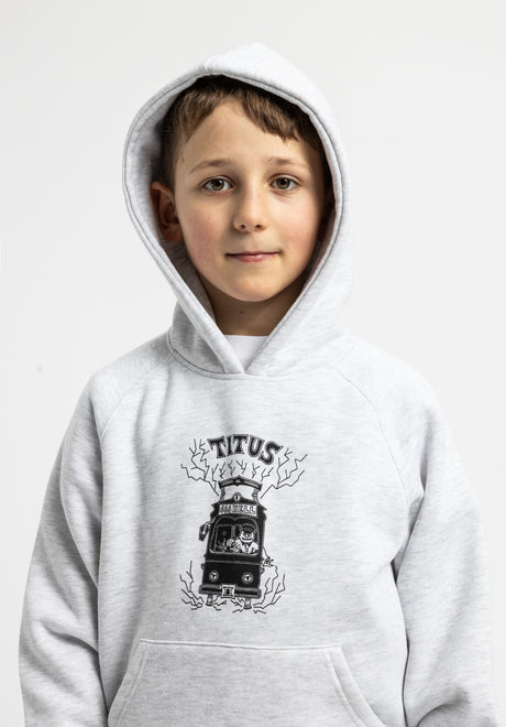 Train to Hell Kids lightheathergrey Rueckenansicht