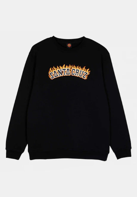 Burnt Collegiate Crew black Vorderansicht