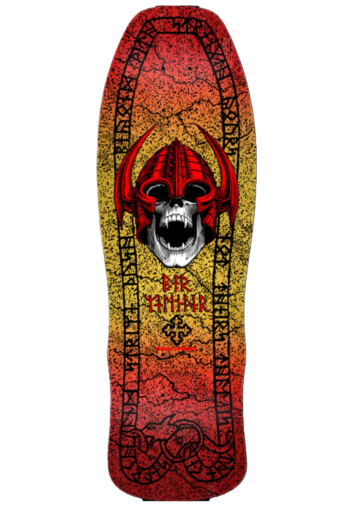 Per Welinder Nordic Skull red/yellow fade Vorderansicht
