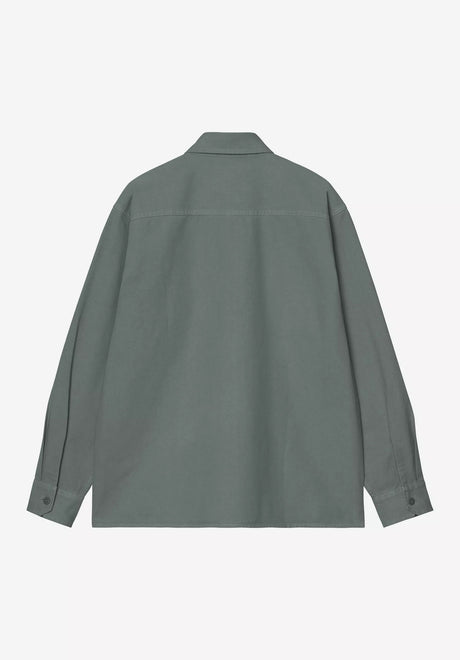 Reno Shirt Jac velvetgreen Rueckenansicht