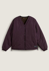 Suffolk Cheetah Check Pile Coat darkport Rueckenansicht