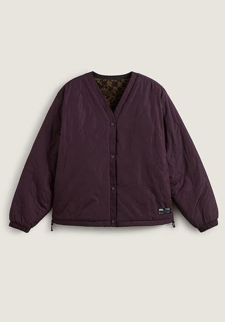 Suffolk Cheetah Check Pile Coat darkport Rueckenansicht