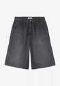 W' Nixon Double Knee bluedestroywash-splatter Vorderansicht