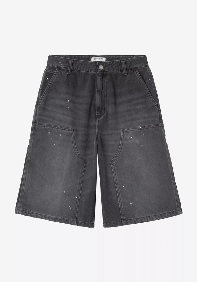 W' Nixon Double Knee bluedestroywash-splatter Vorderansicht