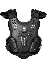 Chest Guard Youth black Rueckenansicht