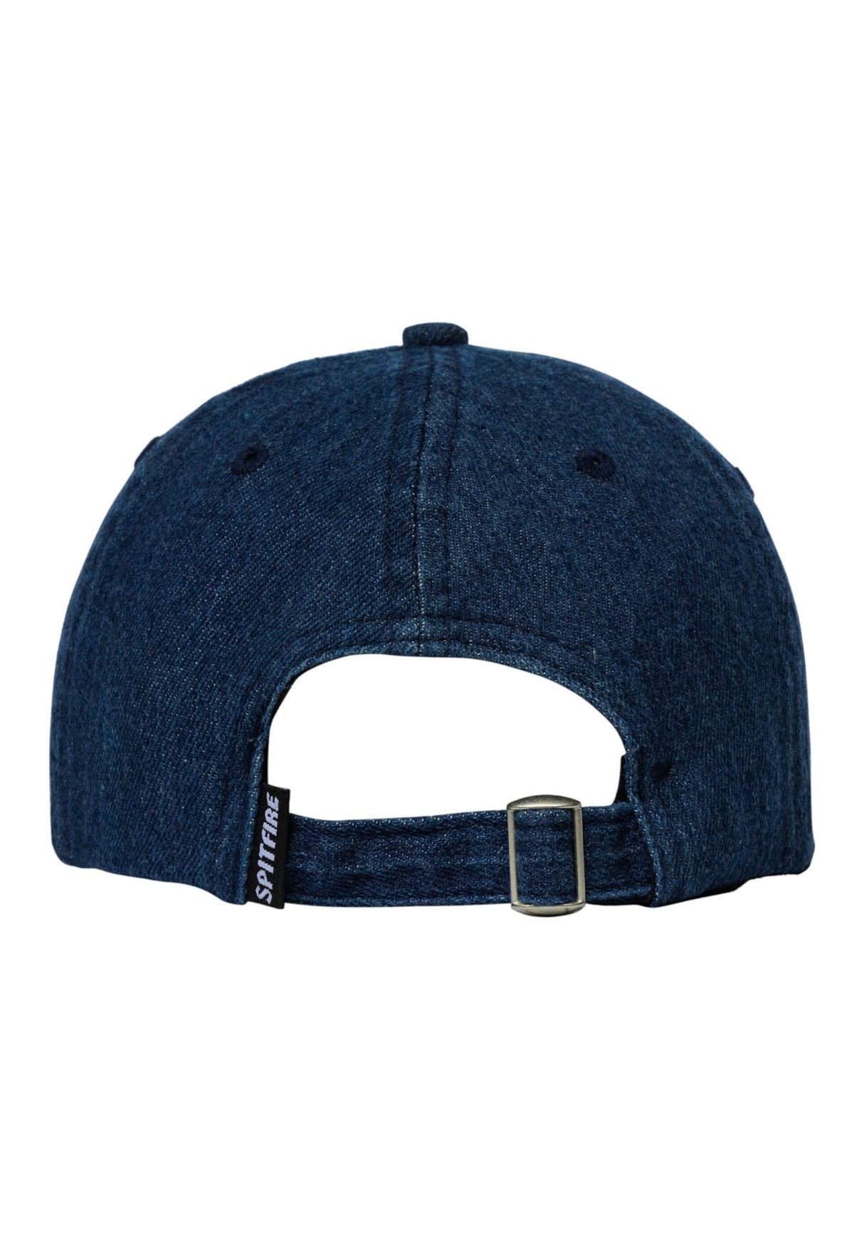 Flames Script Strapback denim Rueckenansicht