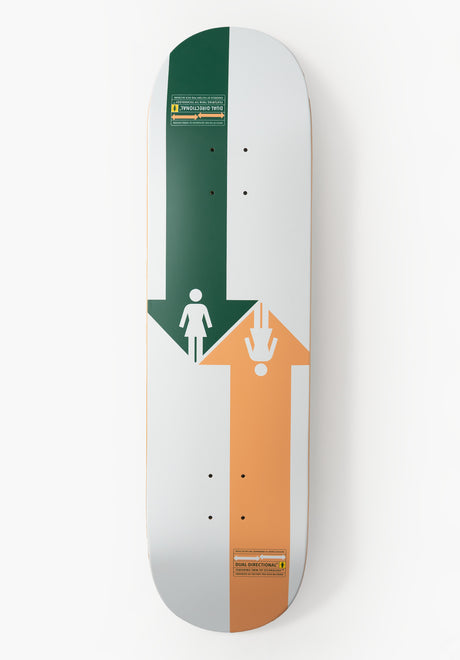 McCrank Dual Directional Twin Tip white-green-beige Vorderansicht