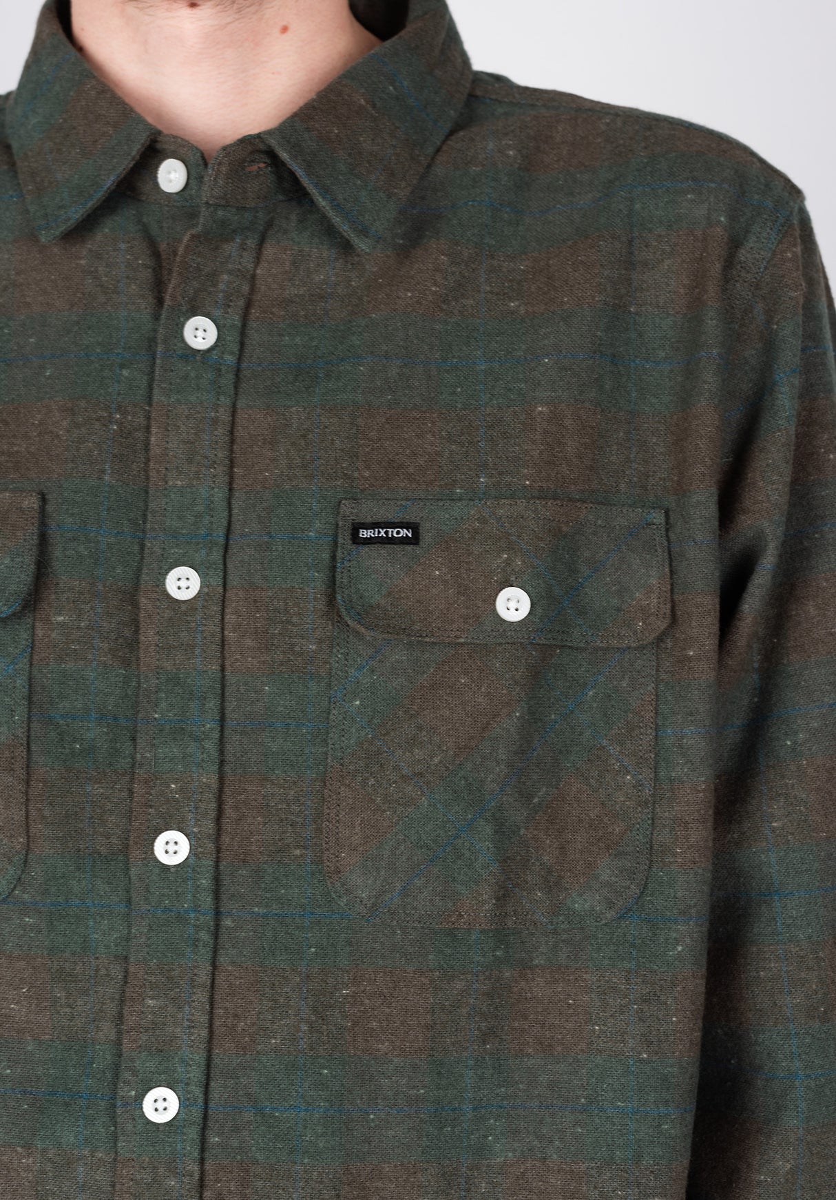 Bowery Flannel ocean Rueckenansicht