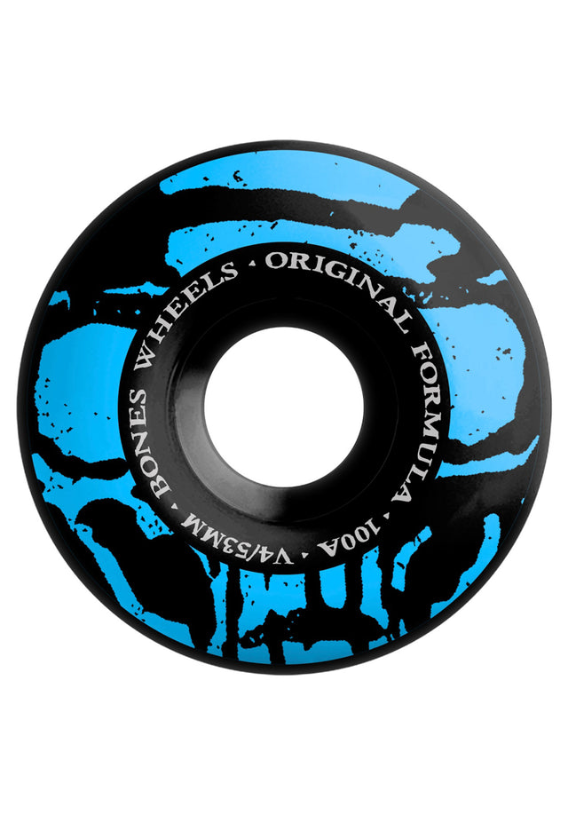 100's Originals Mummy Skulls V4 Wide 100A black-blue Vorderansicht