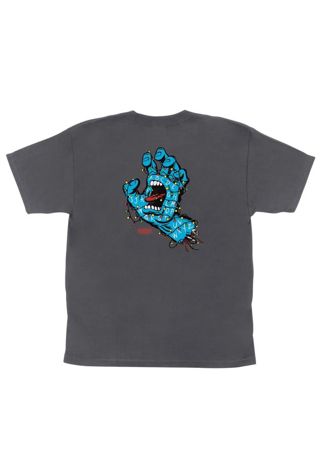 X Stranger Things Screaming Lights Youth charcoal Vorderansicht
