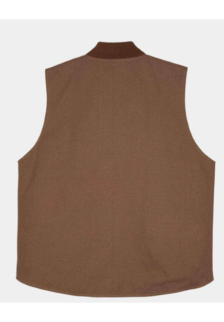 Classic Label Vest taupe Rueckenansicht