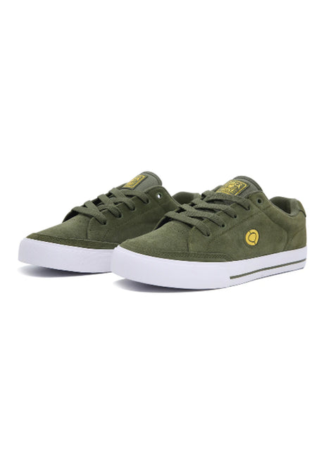 Lopez 50 Slim militarygreen-lemon Rueckenansicht