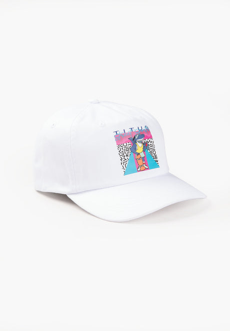 TITUS SharkyJoey Cappellino white – Vista frontale