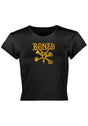 Vato Crop Top black Vorderansicht