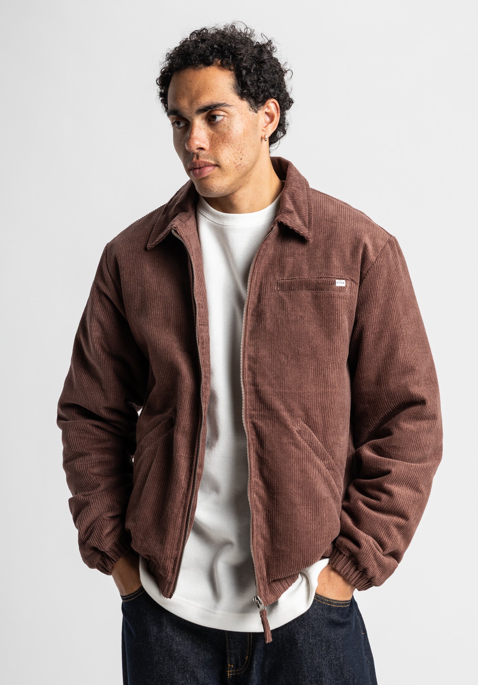 Sanger TITUS Winter Jackets in darkbrown-cord for men