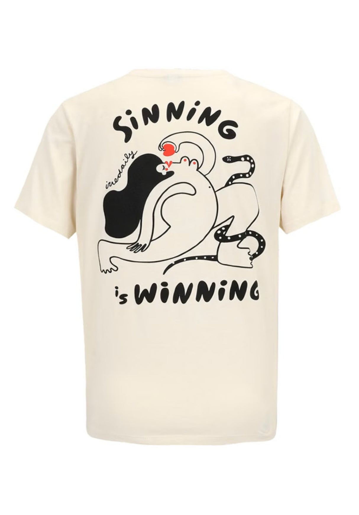 Sinning undyed Rueckenansicht