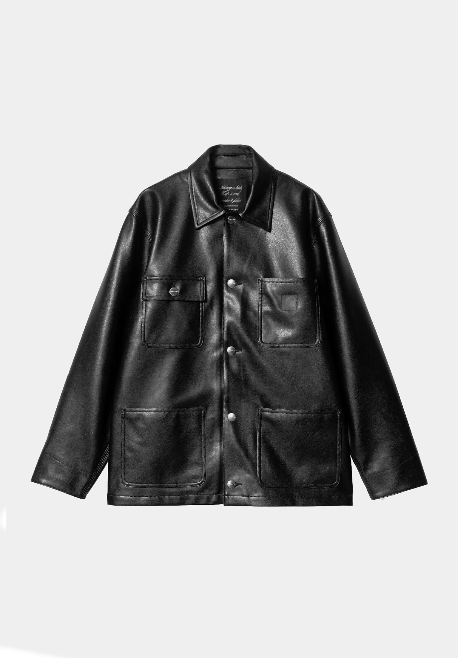 W' Michigan Leather Carhartt WIP Light Jacket in black for women