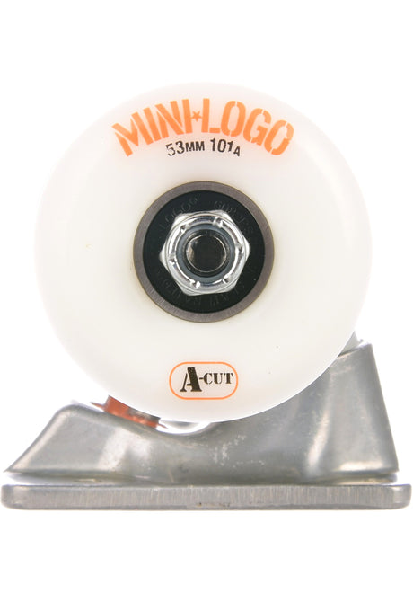 8.0 white A-Cut Wheels 101A Set of 2 raw Closeup2