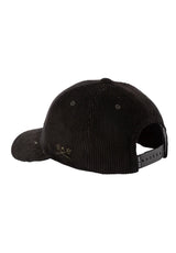 Fisher Corduroy 6-Panel Unstructured black Rueckenansicht