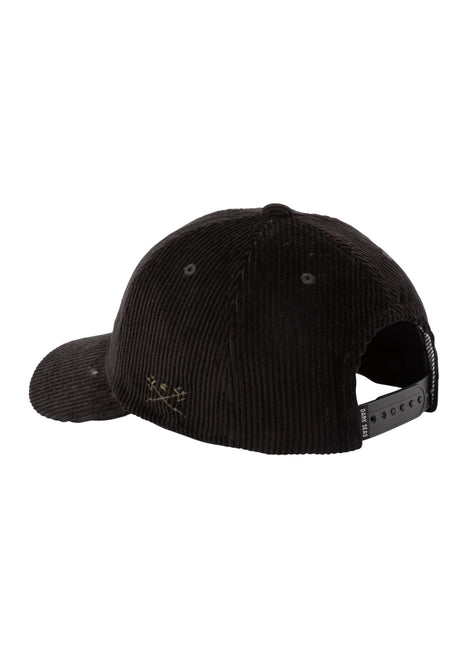 Fisher Corduroy 6-Panel Unstructured black Rueckenansicht