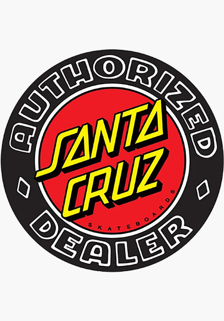 DOT Authorized Dealer Sticker red-yellow Vorderansicht