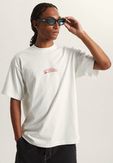 Buckled white Rueckenansicht