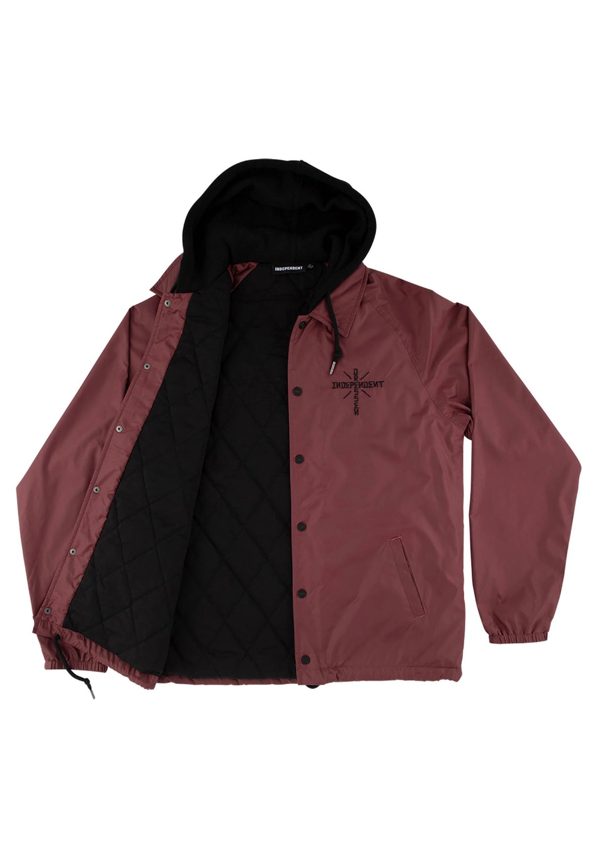 Dressen Skull Rose burgundy Closeup1
