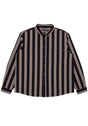 Long Sleeve Button Down black stripe Vorderansicht