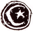 Star & Moon Sticker no color Vorderansicht