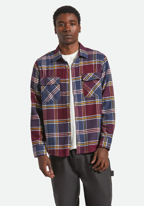 Bowery Flannel moodindigo-port-saffron Vorderansicht
