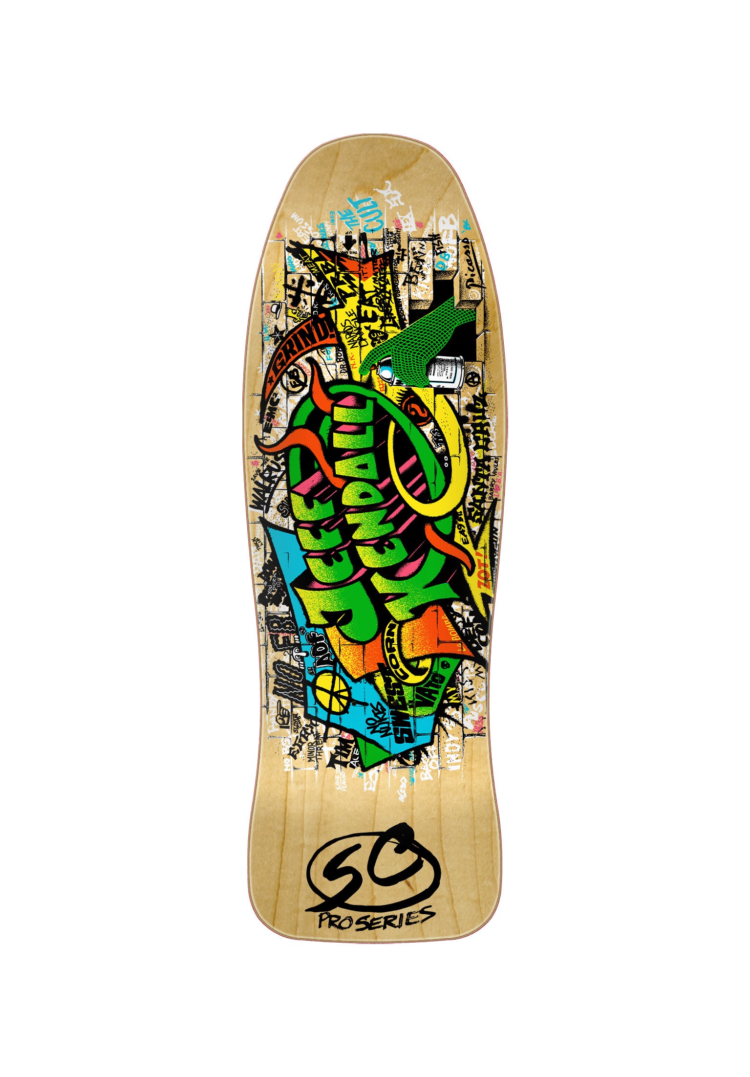 Kendall Graffiti Reissue Santa-Cruz Deck in natural – TITUS