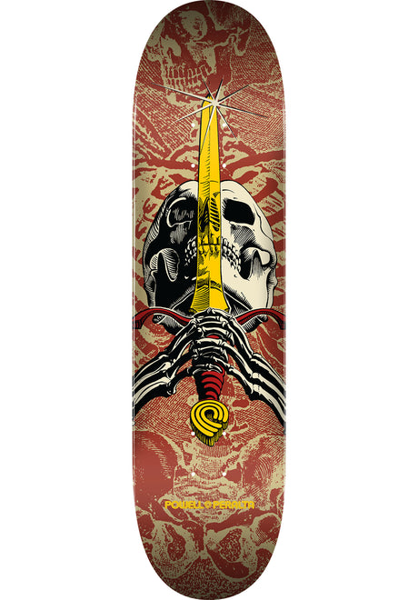 Skull & Sword Birch Mini khaki-burgundy Vorderansicht