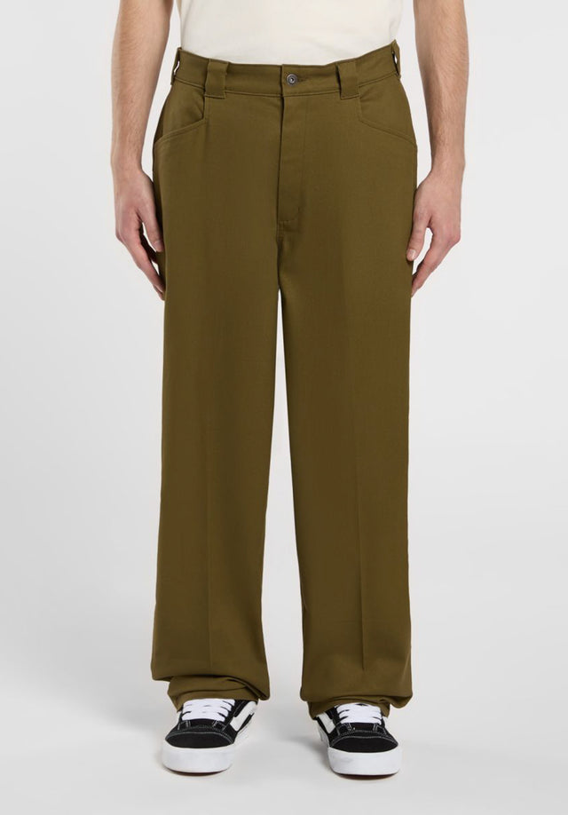 Mike Anderson Flex Twill darkolive Vorderansicht