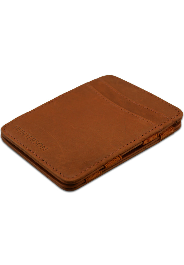 Magic Wallet RFID cognac Vorderansicht