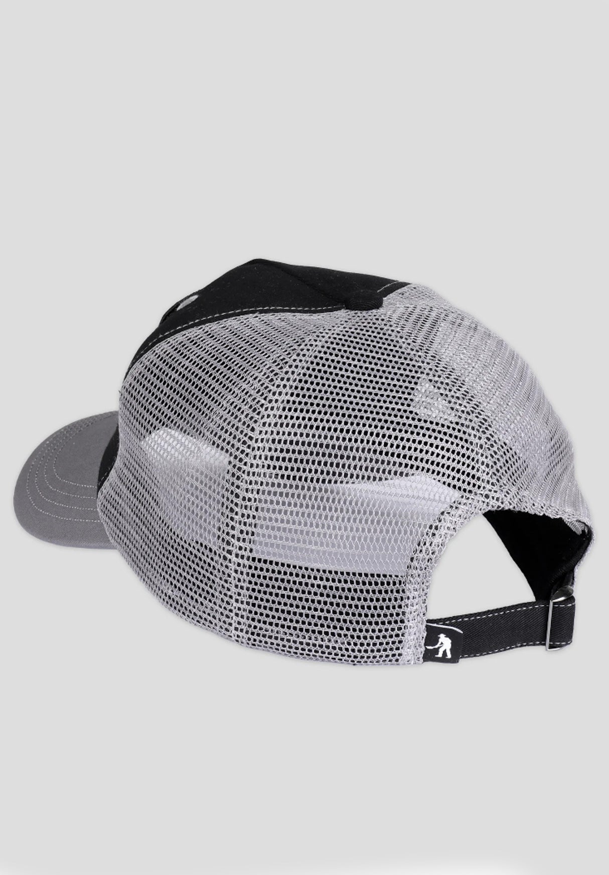 Passport Packers Trucker Strapback black-steel Rueckenansicht