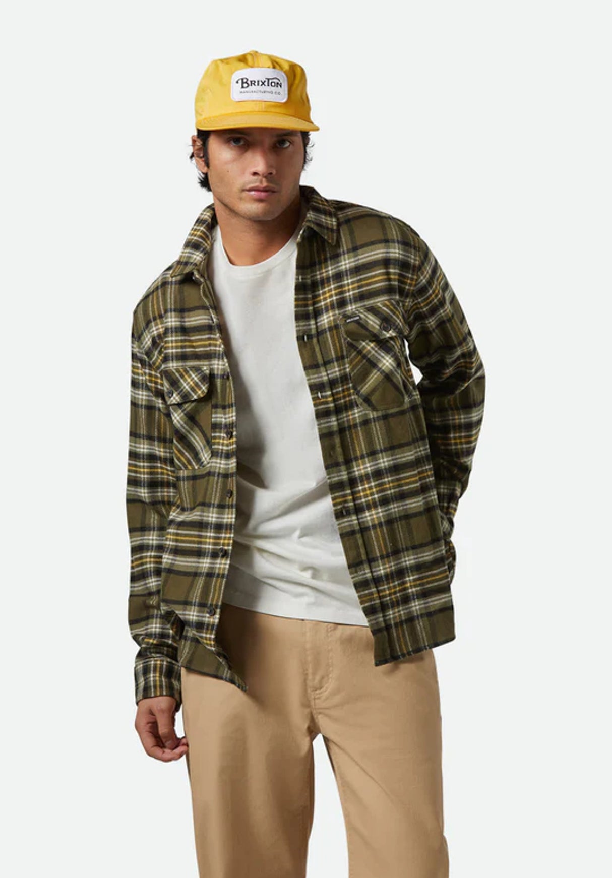 Bowery Flannel ivygreen-olivesurplus-black Vorderansicht
