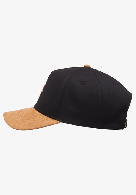 Diamond Snapback black-tan Closeup1