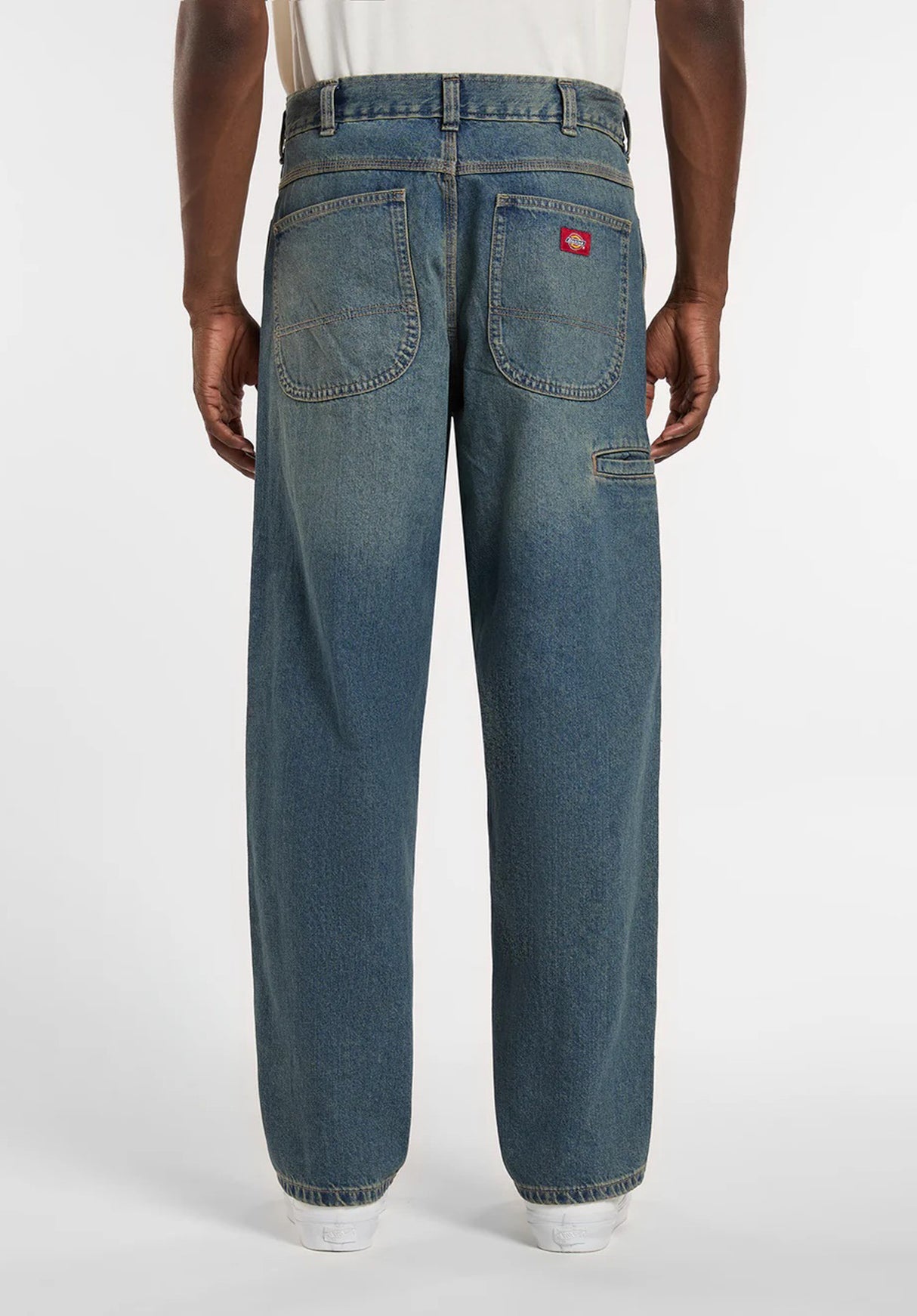 958 Baggy Tapered Work khakitintedblue Rueckenansicht