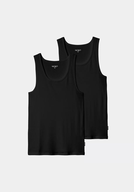 A-Shirt 2 Pack black2 Vorderansicht