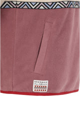 Holina Fleece Troyer plum Closeup1