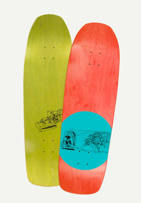 Runaway Sedan shaped various stains Vorderansicht