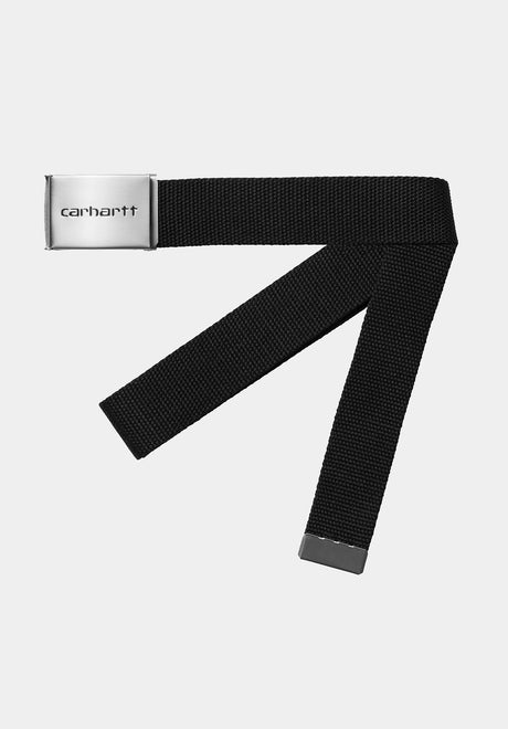 Clip Belt Chrome black2 Vorderansicht