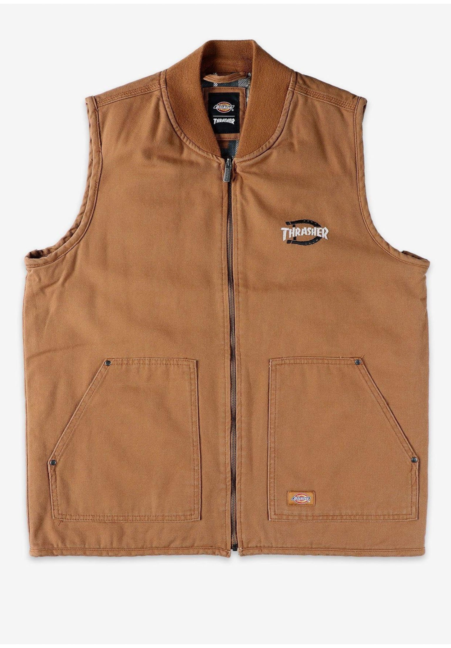 x Thrasher Dickies Vest in brownduck for men – TITUS